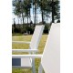 Záhradná 5 polohovateľná stolička COPACABANA biela